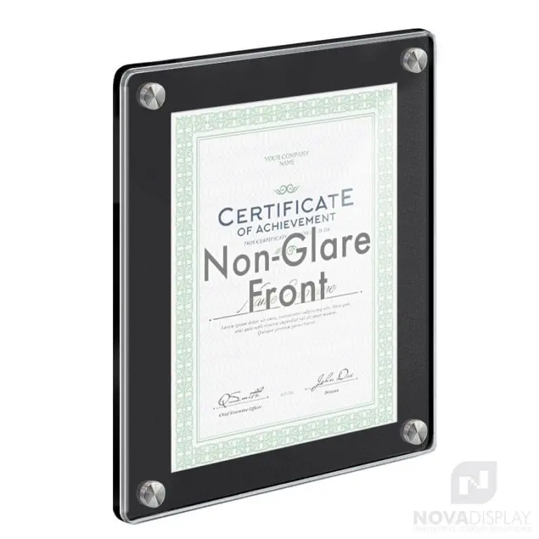 Black Acrylic Wall Frames With Standoffs Hardware Bundle Deal