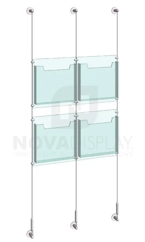 KLD-008_Acrylic-Literature-Display-Kit-wall-cable-suspended