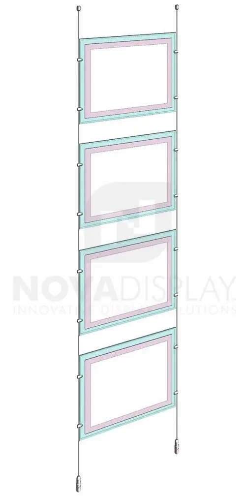 KLP-203_LED-Light-Pockets-suspended-on-cables-Landscape-Format-Double-Sided