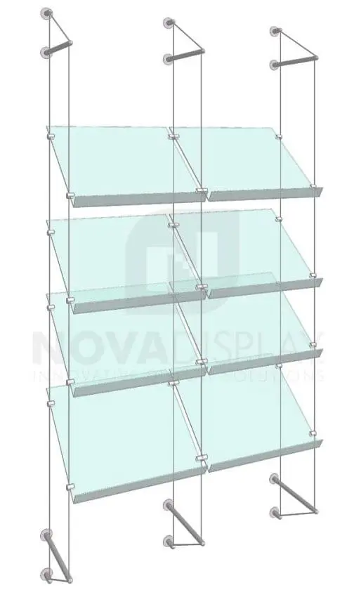 KSP-012_Acrylic-Sloped-Shelf-Display-Kit-wall-cable-suspended