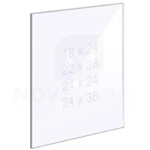 14ASP-PANEL-LR 1/4″ Clear Acrylic Panel without Holes – Polished Edges