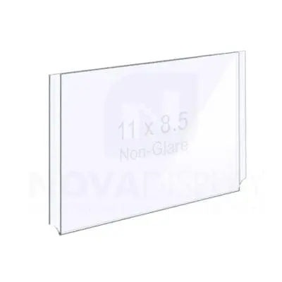 18EAAP-8511L-NG Non-Glare (Anti-Reflective) Easy Access Acrylic Pocket / Poster Holder – Landscape