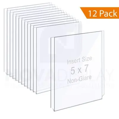 Non-Glare Acrylic Easy Access Info/Poster Holder – Photo Format. Portrait Orientation