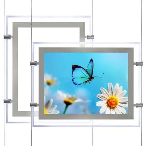 Nova Display Systems / Acrylic LED Window Displays for Cable Suspensions