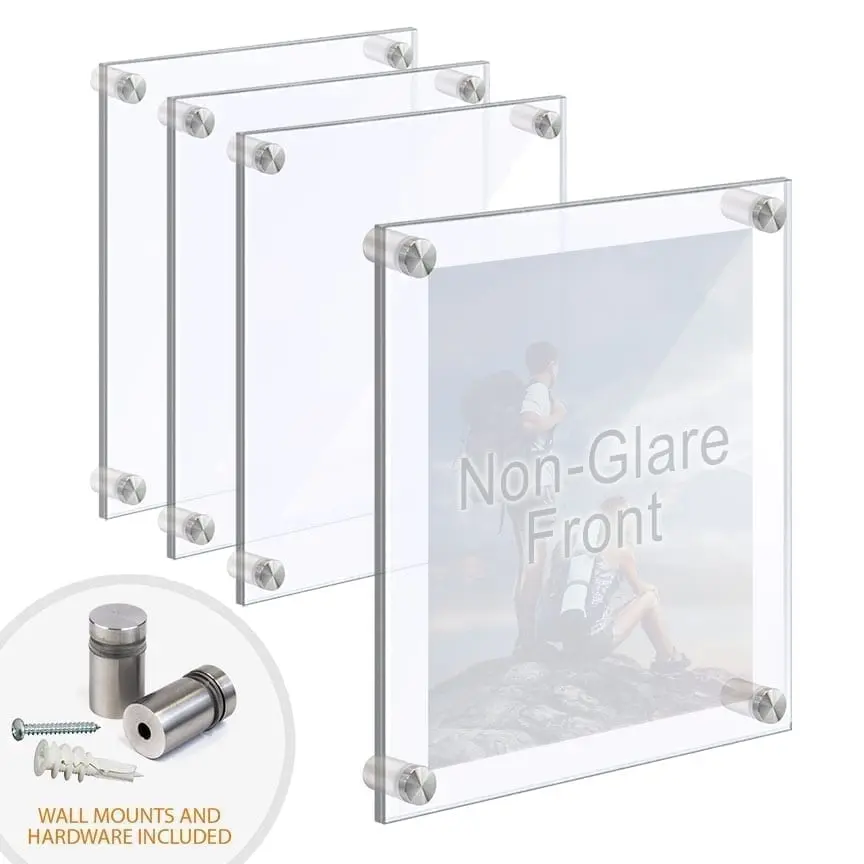 Wall Mounted/Acrylic Picture Frames with Standoffs