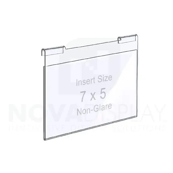 Non-Glare Hook-on Acrylic Pocket / Photo Holder