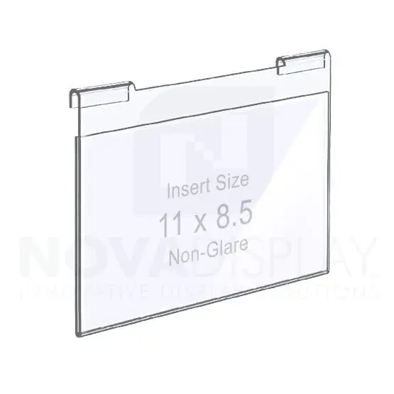 Non-Glare Hook-on Acrylic Pocket / Poster Holder