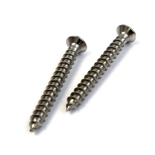 #10 x 2 in, Flat Head, Stainless Steel Screw