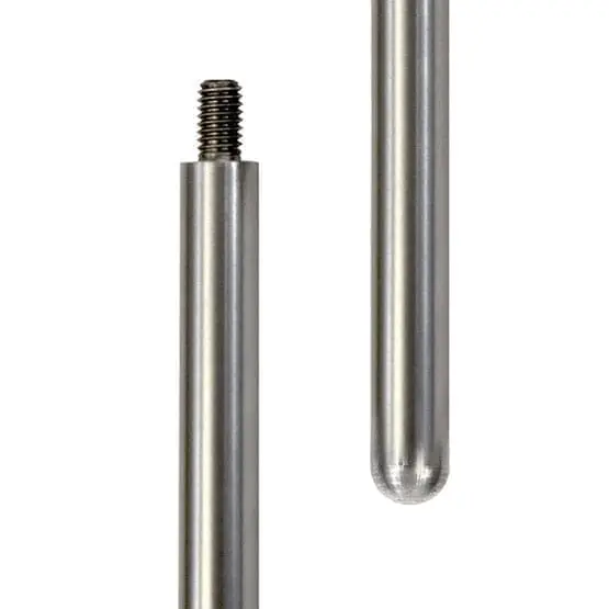 0.5M (1′ 7-11/16″) Long 10mm (3/8″) Diameter Threaded Rod / Dome Shape End (#304 Stainless Steel)