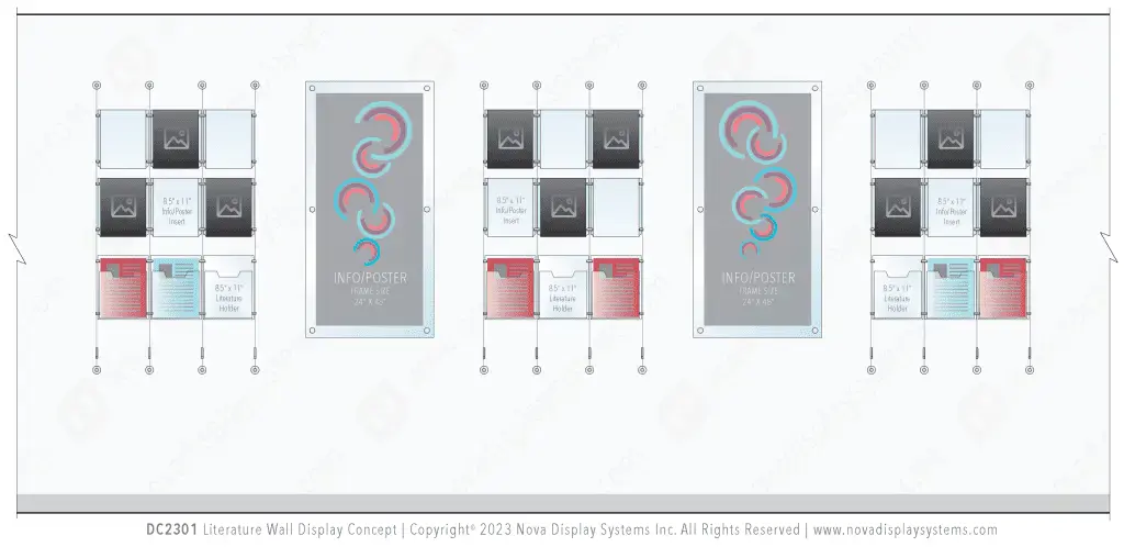 DC2301 Literature Wall Display / Wall Display Idea Concept