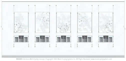 DC2303 Literature Wall Display / Wall Display Idea Concept