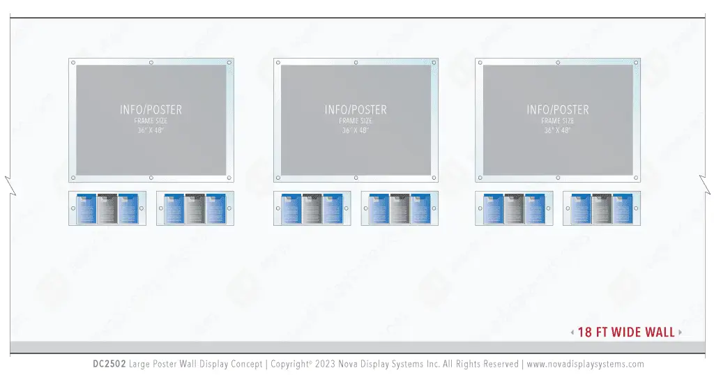 DC2502 Large Poster Wall Display / Wall Display Idea Concept