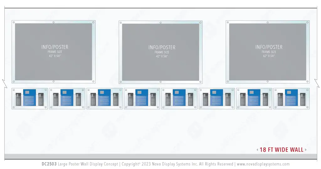 DC2503 Large Poster Wall Display / Wall Display Idea Concept