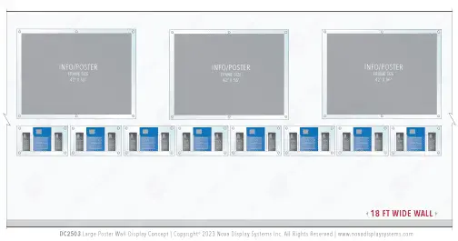 DC2503 Large Poster Wall Display / Wall Display Idea Concept