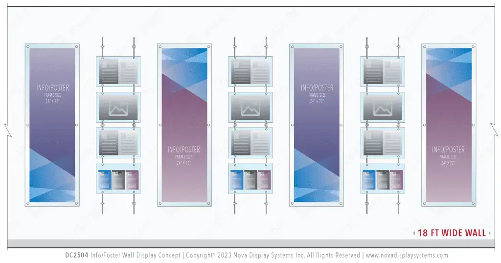 DC2504 Large Poster Wall Display / Wall Display Idea Concept