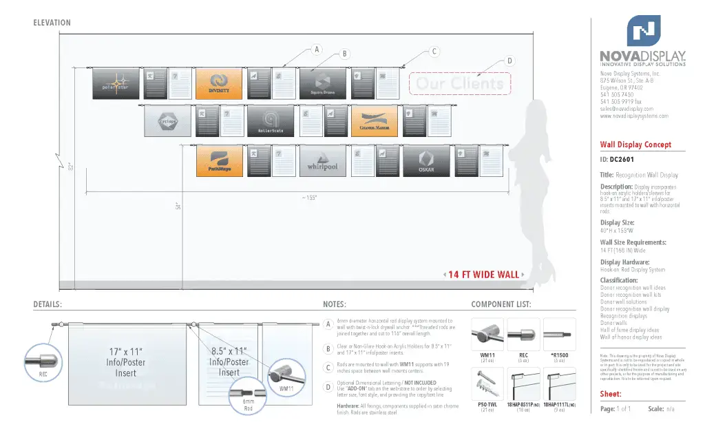 Recognition Wall Display / Wall Display Idea Concept