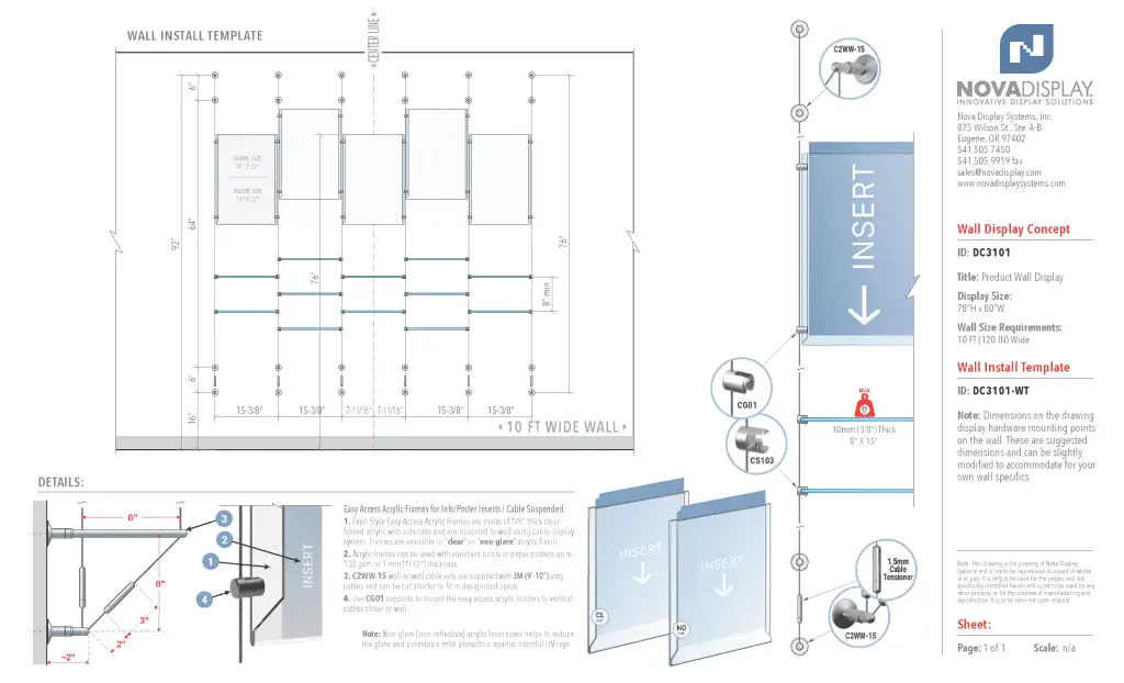 DC3101 Product Wall Display / Wall Display Idea Concept