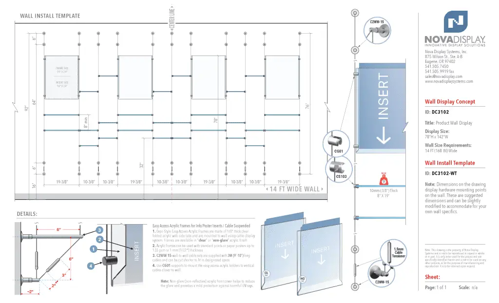 DC3102 Product Wall Display / Wall Display Idea Concept