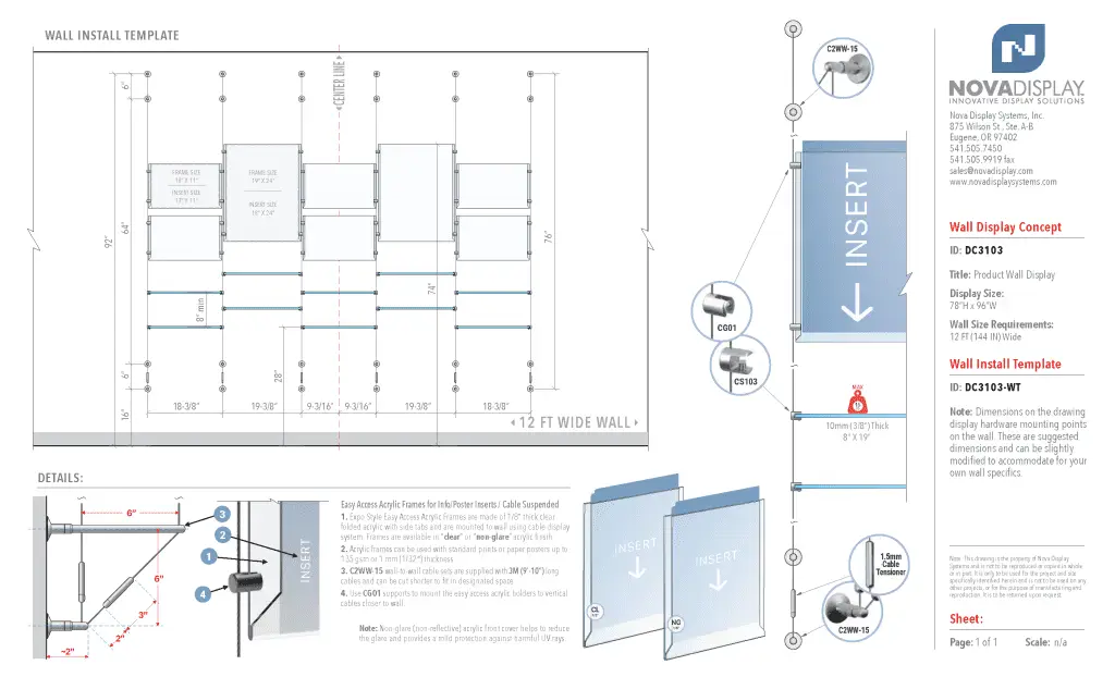 DC3103 Product Wall Display / Wall Display Idea Concept