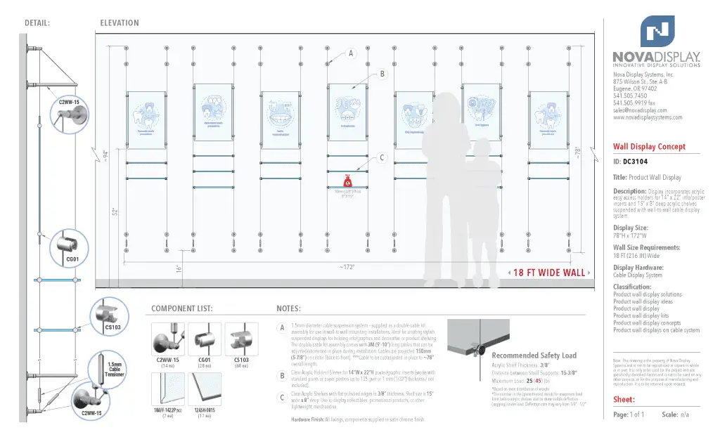 DC3104 Product Wall Display / Wall Display Idea Concept