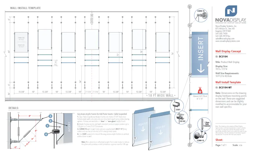 DC3104 Product Wall Display / Wall Display Idea Concept