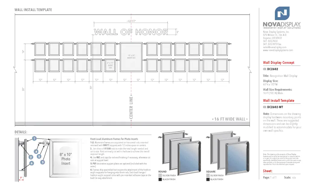 Recognition Wall Display / Wall Display Idea Concept / Wall of Honor