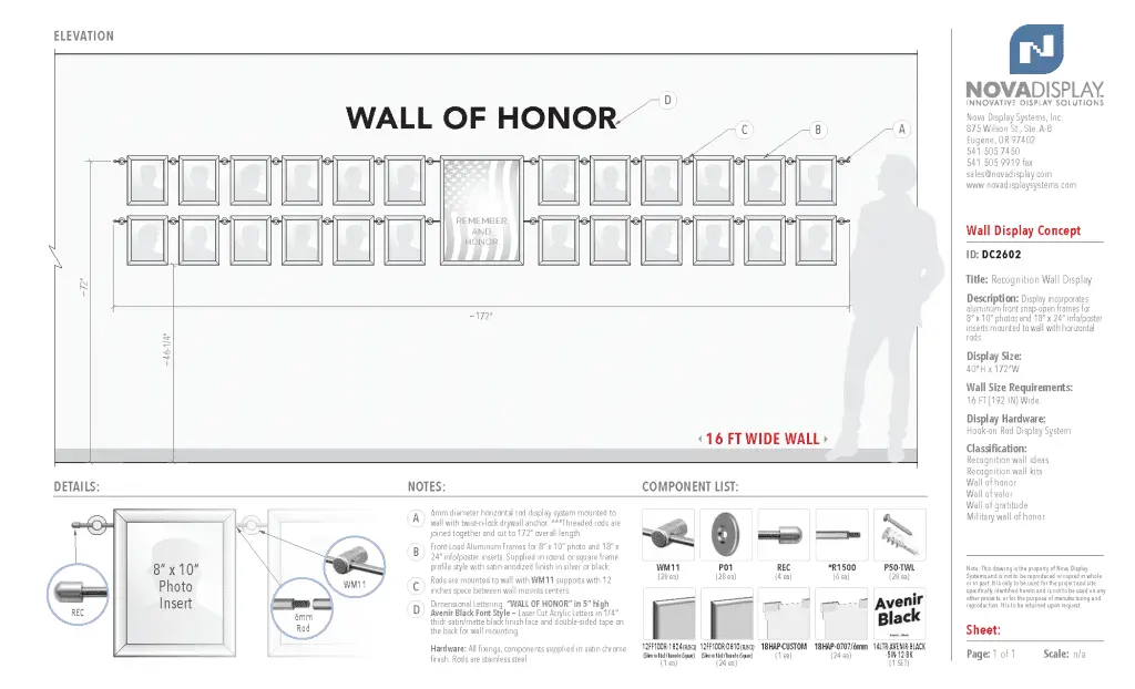 Recognition Wall Display / Wall Display Idea Concept / Wall of Honor