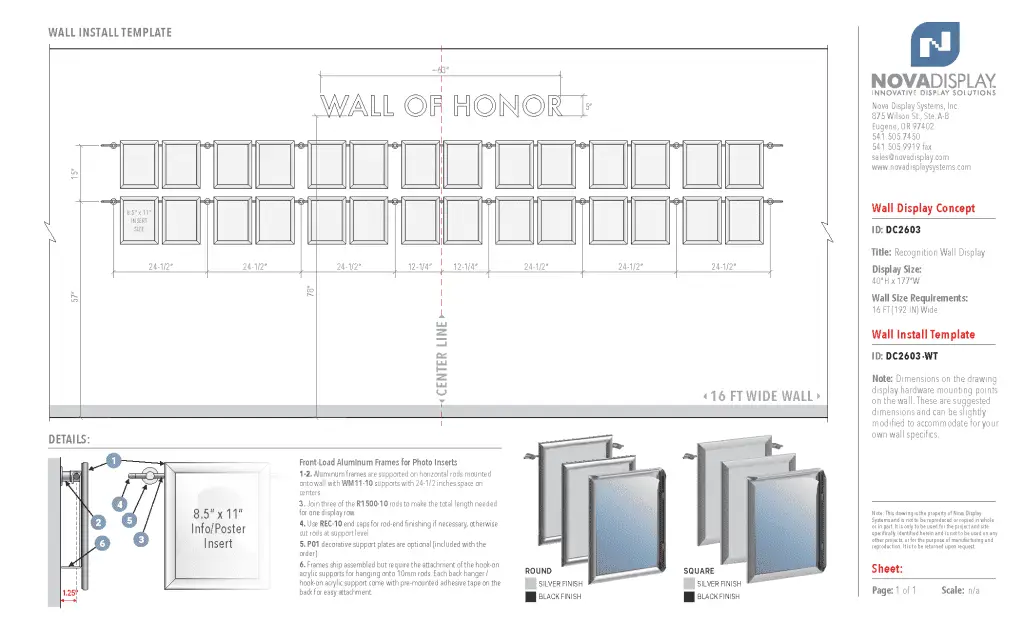 Recognition Wall Display / Wall Display Idea Concept / Wall of Honor