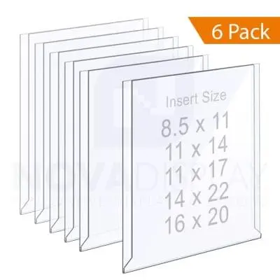 Easy Access Clear Acrylic Holder – Expo Style / Portrait