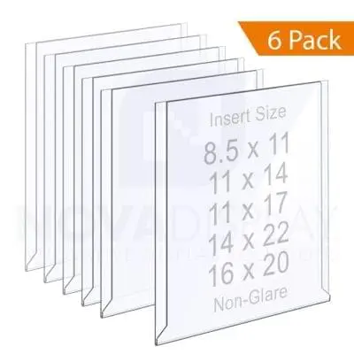 Easy Access Non-Glare Acrylic Holder – Expo Style / Portrait