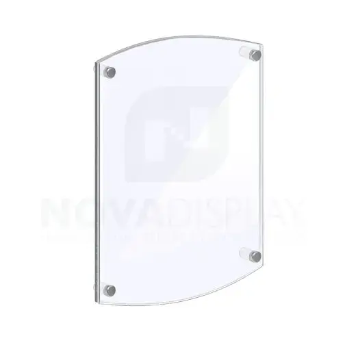 Frameless Acrylic Frame — Poster Display Kit #KASP-035 / Clear or Non-Glare Front