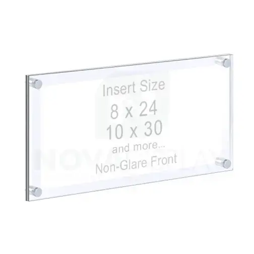 Panoramic Acrylic Frame – Poster Display Kit #KASP-215 / Non-Glare Front