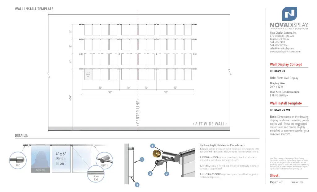 DC2100 Photo Wall Display / Wall Display Idea Concept