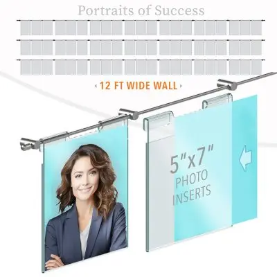 DC2105 Photo Wall Display / Wall Display Idea Concept / Portraits of Success