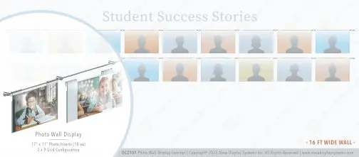 DC2107 Photo Wall Display / Wall Display Idea Concept / Student Success Stories