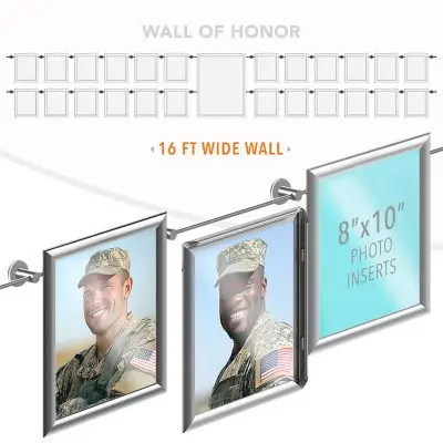 DC2602 Recognition Wall Display / Wall Display Idea Concept / Wall of Honor Display