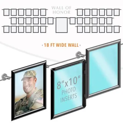 DC2605 Recognition Wall Display / Wall Display Idea Concept / Wall of Honor Display