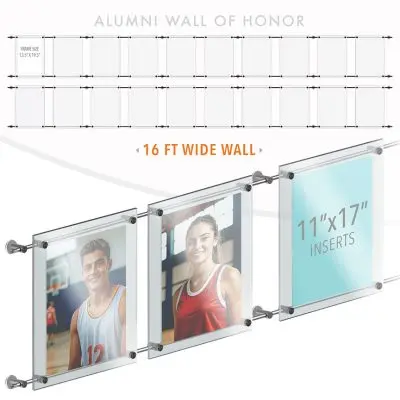 DC2608 Recognition Wall Display / Wall Display Idea Concept / Alumni Wall of Honor