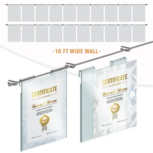 DC2609 Recognition Wall Display / Wall Display Idea Concept / Certificate Wall Display