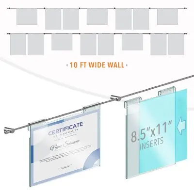 DC2612 Recognition Wall Display / Wall Display Idea Concept / Certificate Wall Display