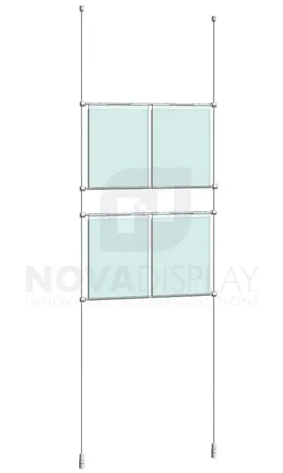KHPI-001_Hook-on-Poster-Holder-Display-Kit-cable-suspended-hooked-on-horizontal-rods