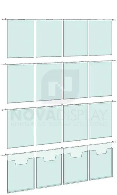KHPI-017_Hook-on-Poster-Literature-Holder-Display-Kit-wall-mounted-on-horizontal-rods