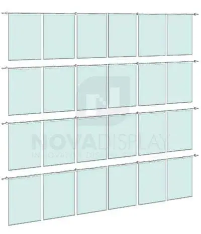 KHPI-021_Hook-on-Poster-Holder-Display-Kit-wall-mounted-on-horizontal-rods