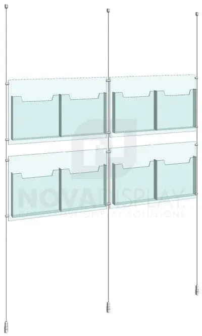 KLD-017_Acrylic-Literature-Display-Kit-cable-suspended