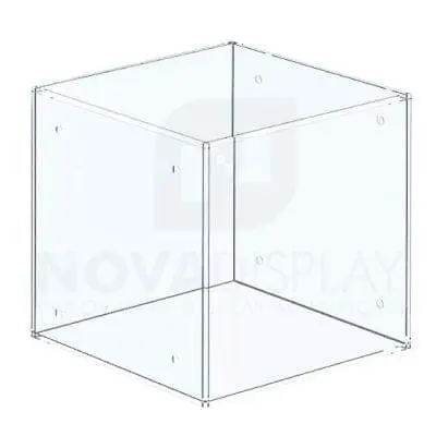 Non-Lit Acrylic Locking Display Case – All Clear