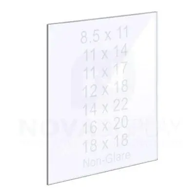 18ASP-PANEL-NG-MD 1/8″ Clear Acrylic Panel without Holes – Polished Edges