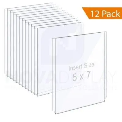Clear Acrylic Easy Access Info/Poster Holder – Photo Format. Portrait Orientation