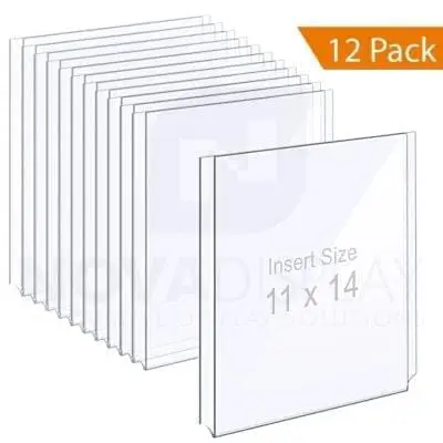 1/8″ Clear Acrylic Easy Access Info/Poster Holder – Legal Format. Portrait Orientation