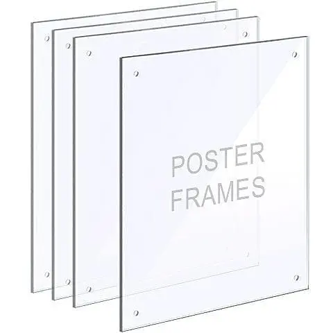 Nova Display Systems / Acrylic Poster Frames with Standoffs in Bundle
