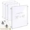Wall-to-Wall Cable Suspended 1/8″ Clear Acrylic Poster Holder / Portrait Format